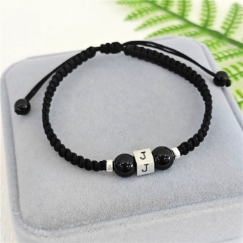 Agate and S925 Silver Woven Bracelet Kit